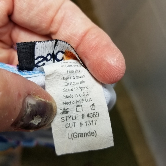 Vtg 90s y2k floral mesh sleeveless boho dress - Picture 10 of 11